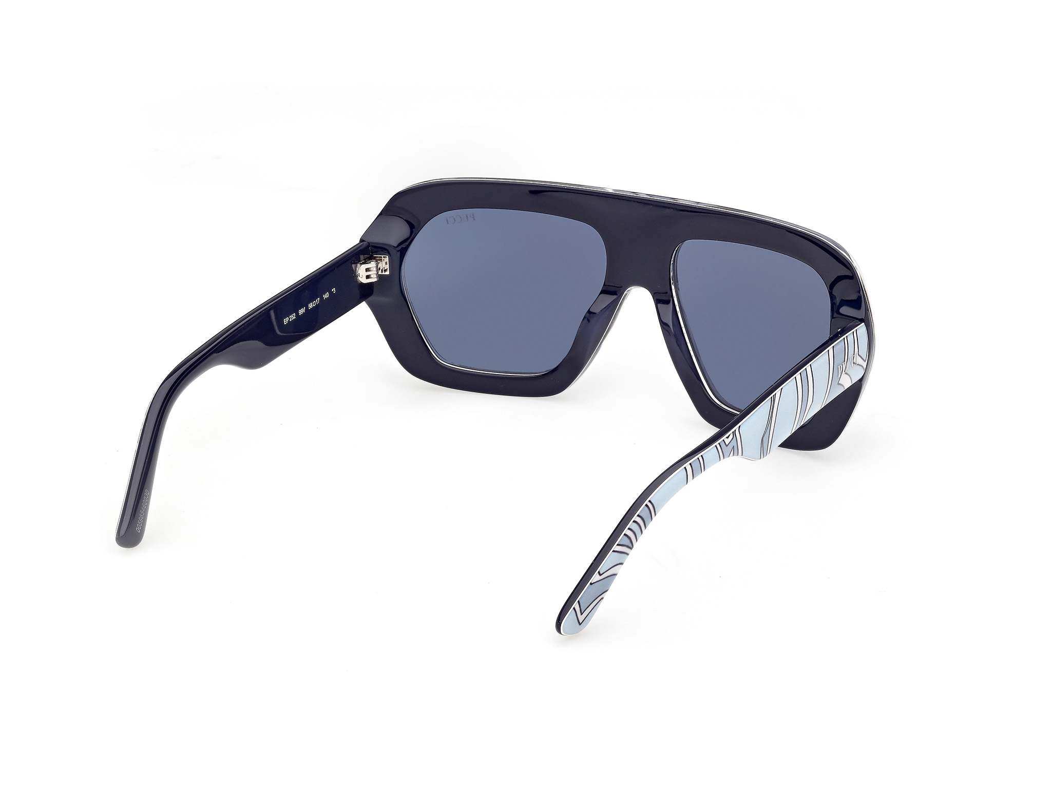 Occhiali Da Sole Emilio Pucci Donna Aviator EP125S 440 Turchese - Lenti Blu Sfumate