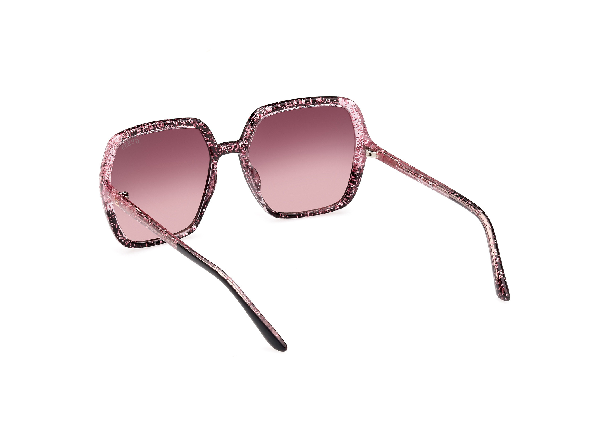 Lunettes de soleil noires à monture ronde brillante | FR Lunettes de soleil noires à monture ronde brillante | FR